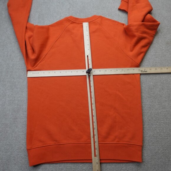 John Elliot Mens Sweater Medium Orange Solid Raglan Made in USA - Picture 5 of 11